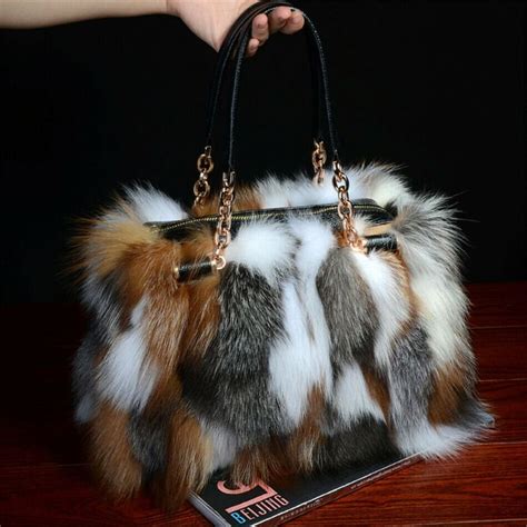 fake fur bag strap|Amazon.com: Faux Fur Purses And Handbags.